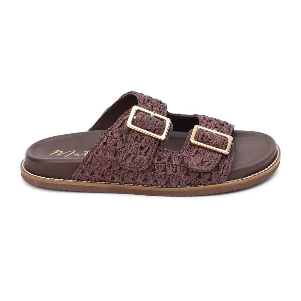 Matisse Womens Posey Footbed Slide Casual Sandals Casual - Brown