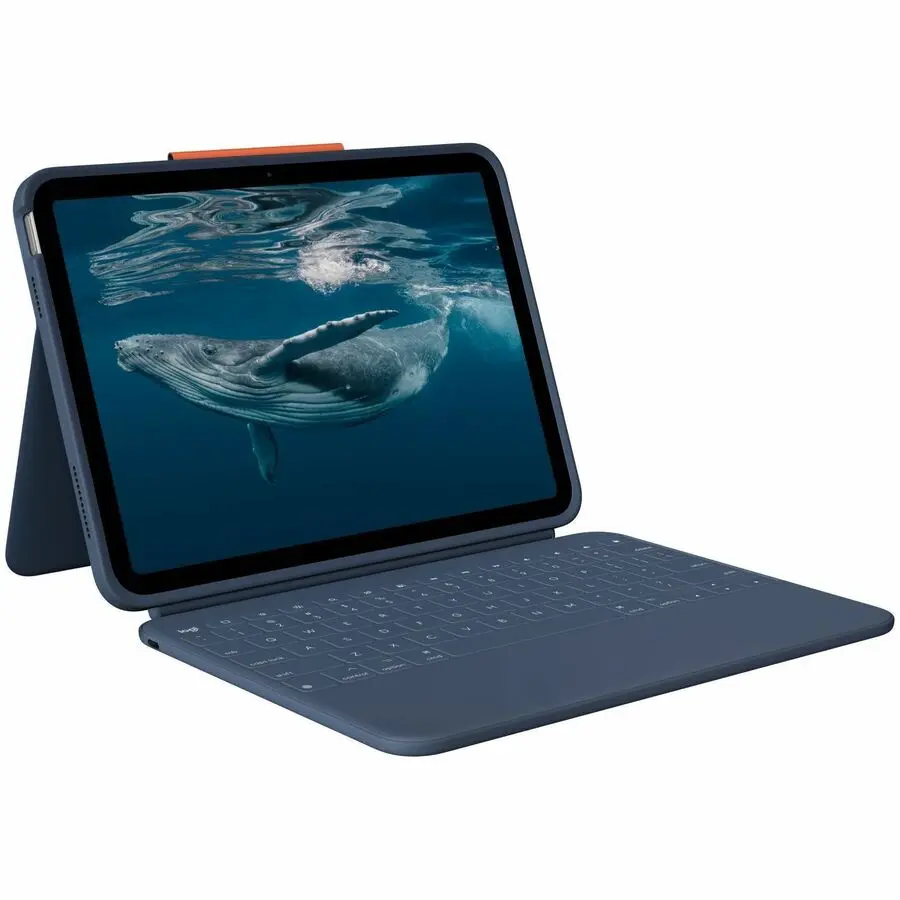Logitech Rugged Combo 4c iPad Keyboard Case: iPad 10th Gen A16 Case with Military-Grade Drop Protection USB-C Charging Port Smart Connector Pencil Holder 920014163