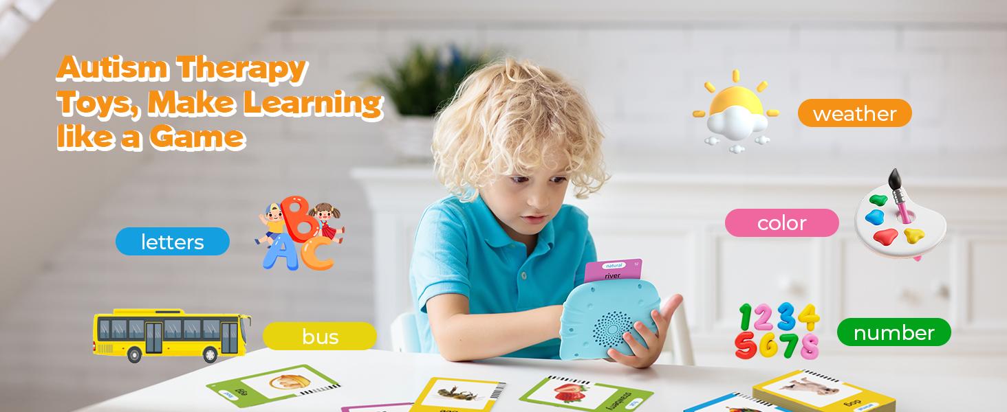 Talking Flash Cards for Toddlers 1 2 3 4 Year Olds, Montessori Language Learning with 224 Words, Pocket Speech Therapy Tools, and Speech Development Educational Playthings for Children Talking Flash Cards for Toddlers 1 2 3 4 Year Olds, Montessori Language Learning with 224 Words, Pocket Speech Therapy Tools, and Speech Development Educational Playthings for Children