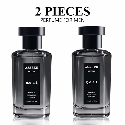 ASSEEK g.o.a.t Man Cologne,【2 pieces】 Long Lasting Men perfume,Men's cologne , Gift，ASSEEK Midnight Marine Man Cologne, Long Lasting Men perfume,Men's cologne , Gift，2.7oz（80ml） Spray