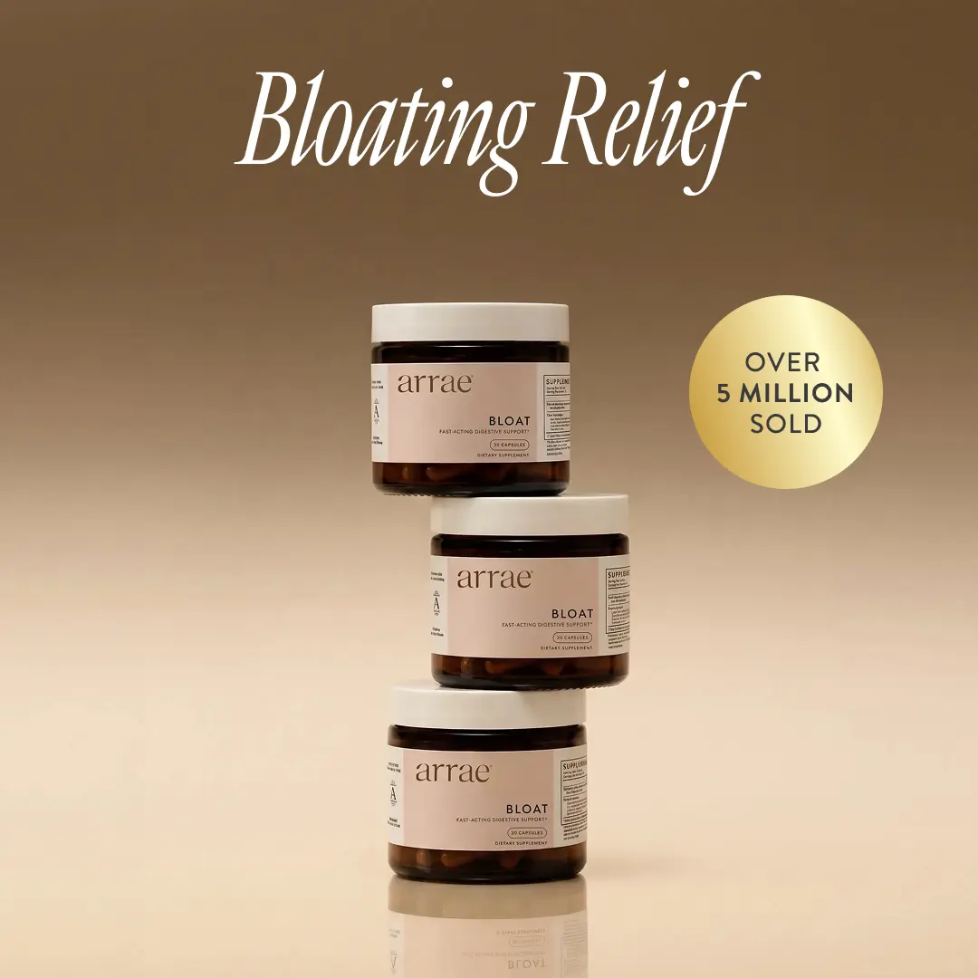 Arrae Bloat Mini Triple Pack | Fast-Acting Bloating Relief Digestive Enzymes & Gas Relief Capsules| 3 x 15 day Supply Natural Dietary Supplement