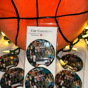 One Tree Hill Car Coasters Handmade with Love Featuring Iconic Characters and Moments from the Series