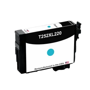 U.S. Remanufactured for Epson T252XL High Yield Cyan, T252XL220
