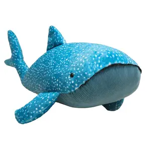 New Cute Animal Plush Doll Whale Shark Anime Stuffed Soft Cushion Pillow Soothing Plush Toy Room Decoration Custom Festival Gift