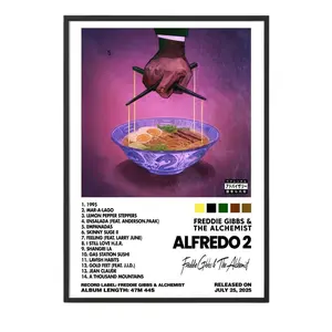 Freddie Gibbs & The Alchemist - Alfredo 2 Album Poster No Frame, Album Poster, Fan Gift, Home Decor, Music Wall Art