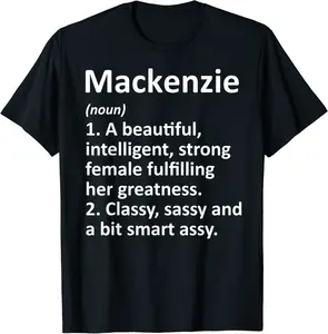 MACKENZIE Definition Personalized Name Funny Christmas Gift T-Shirt - Rubencordov Shop 47B081LL4FKJ
