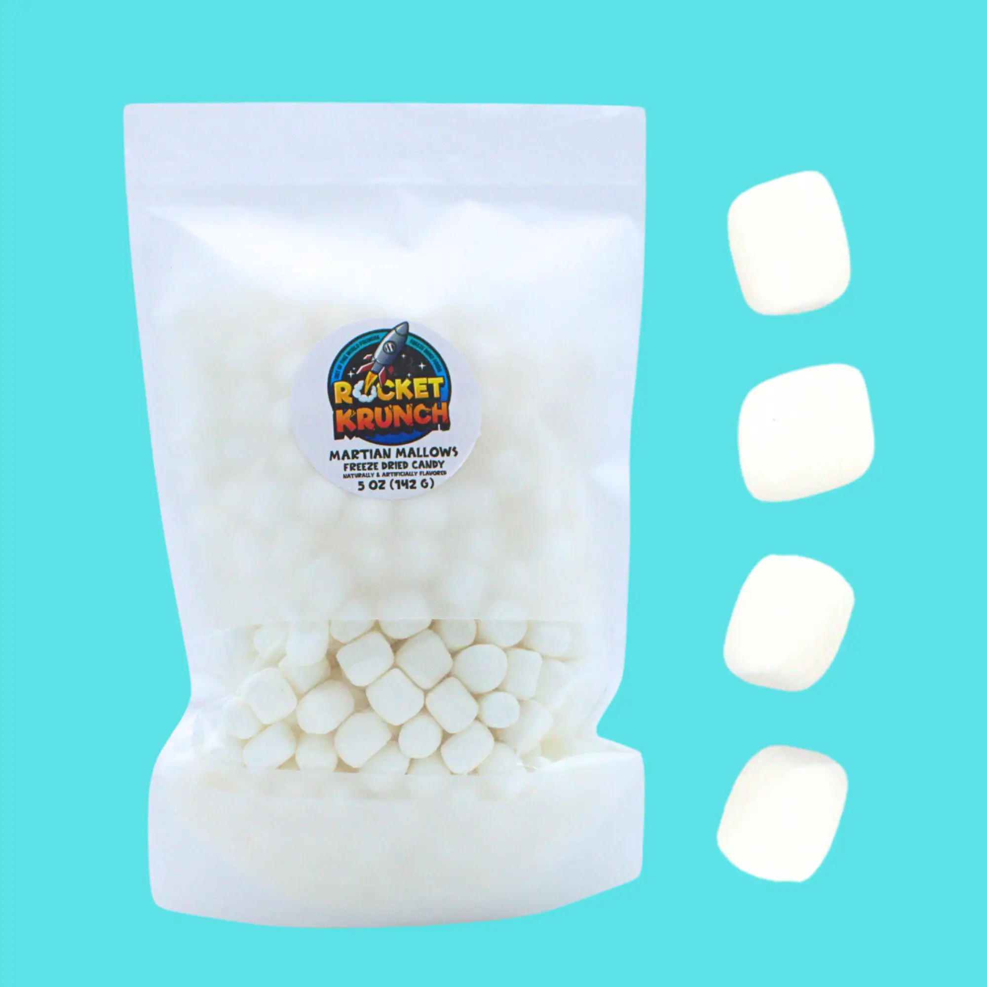 5 oz Martian Mallows Freeze Dried Candy Marshmallow
