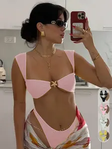 Fashionable Sexy Starfish Decor Women Bikini Set, Beachwear Fit For Summer Beach Vacation