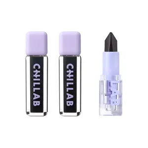 [victorcembellin Exclusive] Chillab Magic Black Plumping Lip Oil with pH-Activated Color Peptides & Jojoba Oil Sparkling Glitter Finish for Full Hydrated Lips