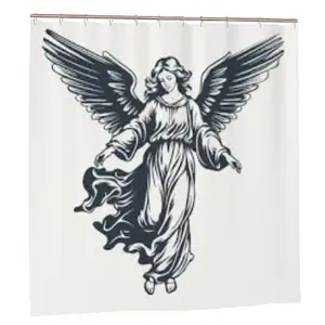 Vintage Angel Shower Curtain