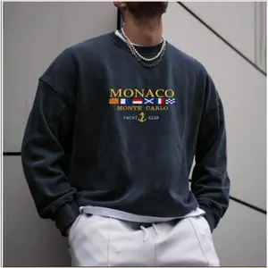 Vintage Unisex Monaco Monte Carlo Yacht Club Sweatshirt, Hoodie, T-shirt, Retro Classic Streetwear Graphic Tee, Gift for Her, Gift for Him