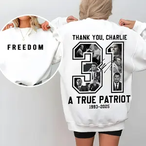 Freedom CK Sweatshirt Unisex, True Patriot Graphic Tee, Rest In Peace CK Hoodie, Thank you Charlie Tee, Justice Shirt, Political T-Shirt
