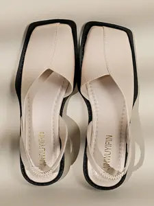 Women's Retro Low Heel Roman Sandals, Pu Leather Sandals, Summer Dress Pairing Shoes, Unique Design, Comfortable & Stylish Footwear for Women