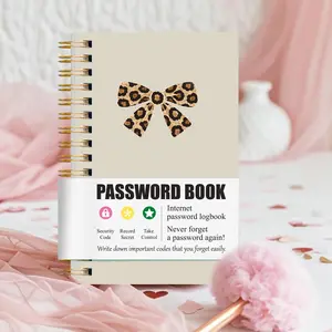 A6 Password Notebook, Portable Password Manager, Cute Bow Design, Website Account Management, Address Book, Birthday Reminder, Record Notebook