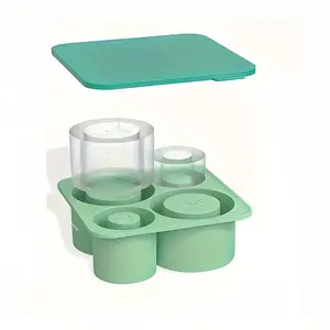 Reusable Silicone Ice Tray, Large Capacity Stanley Ice Cube Mold for Drinks, Easy to Clean Silicone Ice Maker for Whiskey & Cocktails, Home Bar Accessories