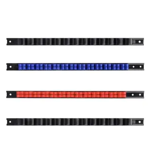 Plastic Screwdriver Holder, Tool Display Rack, Socket Rail Holder, Creative DIY Tool Arrangement, Wall Mounted Tool Organizer