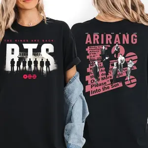 Arirang Shirt, Bangtan Boys Shirt, Arirang Tracklist The Kings Are Back Shirt, Bangtan 2026 Album Songs Concert Tee, Merch Gift for Fan DHI