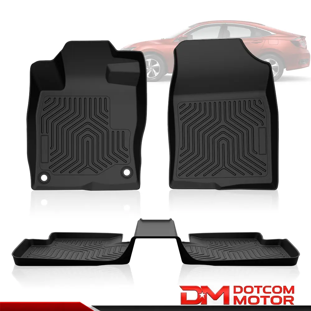 All Weather TPE Floor Mats Liners Fit For 16-21 Sedan & Hatchback Honda Civic All Weather TPE Floor Mats Liners Fit For 16-21 Sedan & Hatchback Honda Civic