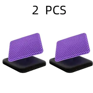 2 Pack Large Honeycomb Gel Seat Cushion – Cooling Pressure Relief for Back Pain & Sciatica, Soft Yet Supportive Ergonomic Seat Pad for Office Chair, Car & Wheelchair, Valentine’s Day Gift