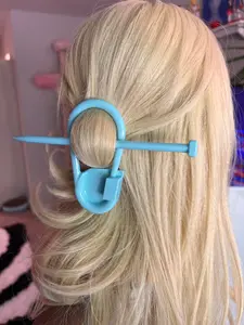 Knitting Needle Stitch Marker Hair Pin