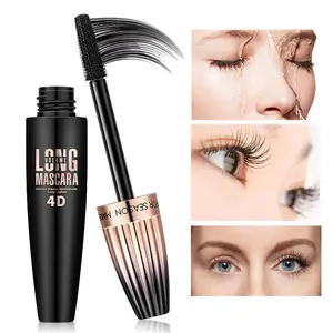 Aliver 4D Silk Fiber Lash Mascara, Waterproof Long Lasting Mascara Black Volume and Length Natural, Exquisitely Full, Lengthening Thickening Softer Fuller Lashes Amplify Smudge-Proof Eyelash Mascara,1 Pack