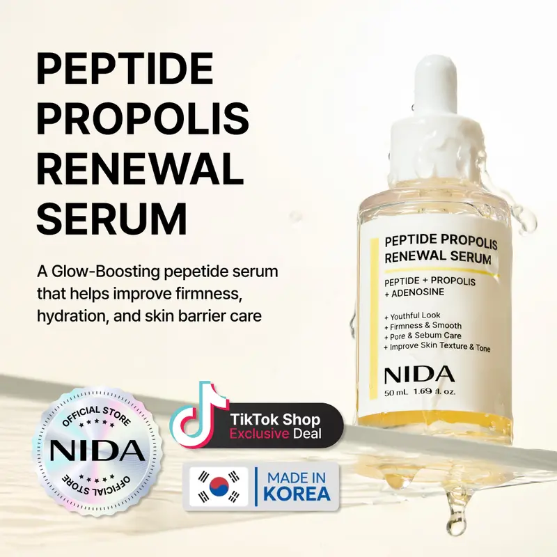 NIDA Peptide Propolis Renewal Serum Wrinkles Fine Lines Aging Skin Daily Radiant NIDA Peptide Propolis Renewal Serum Wrinkles Fine Lines Aging Skin Daily Radiant