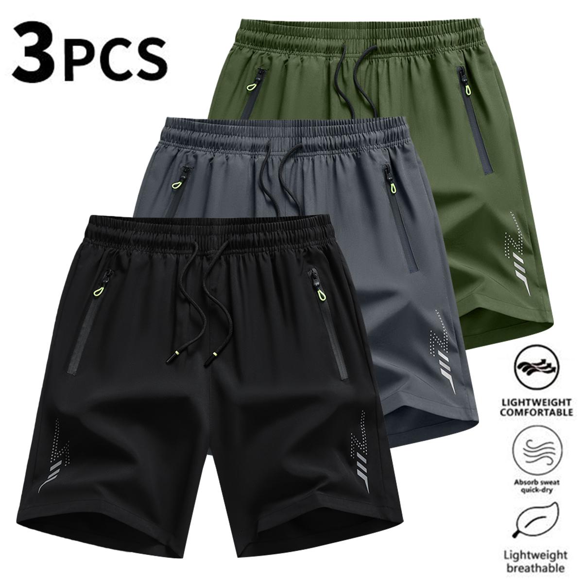 Men's Lightning Print Athletic Shorts Quick Dry Running Gym Workout Shorts for Men, Lightweight Breathable Sports Shorts with Pockets, Stylish Graphic Fitness Shorts for Basketball, Outdoor Activities