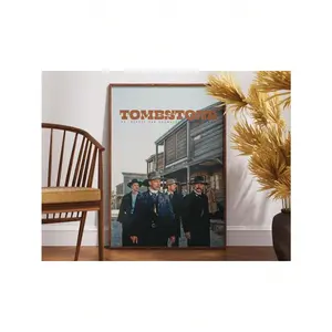 Tombstone Movie Poster, Retro Poster, Minimalist Art, Vintage Poster, Wall Art, Gift For Him, Western Movie Poster, Doc , Home Decor Canvas Painting Posters And Prints Wall Art Pictures For Living Room Decoration