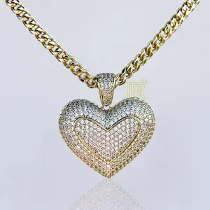 THICK CUBAN LINK CHAIN ​​WITH 14K GOLD PLATED PENDANT