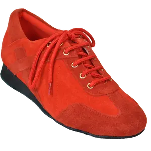 Ultimate Hybrid Dance Shoe (Unisex) - Red Suede