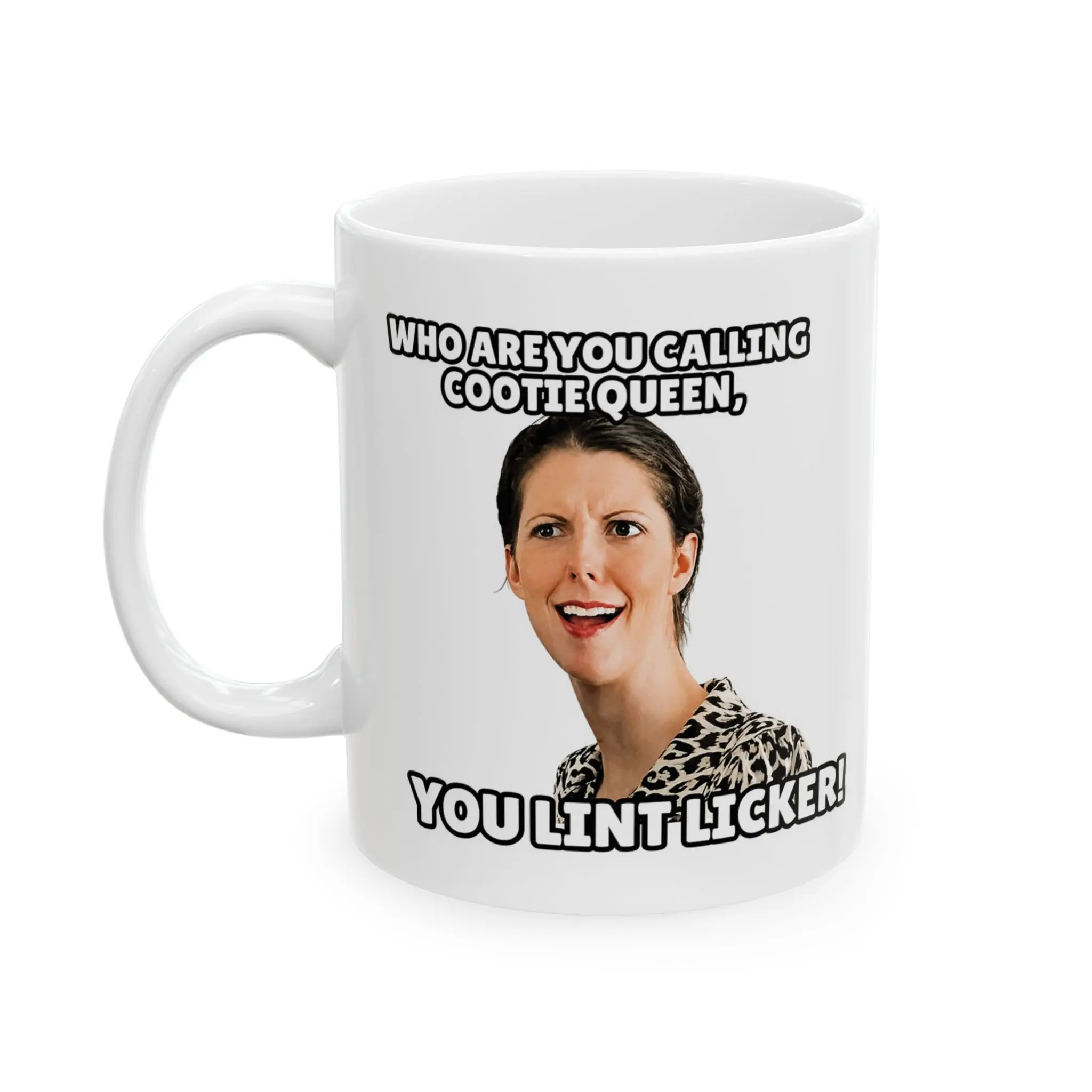 Orbit Gum Commercial Lint Licker Ceramic Coffee Mug - Who Are You Calling Cootie Queen Cup - Funny 2000s Nostalgia Meme Merch