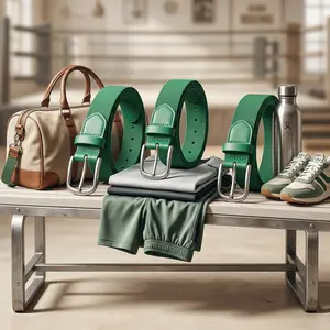 Youths Adult Adjustable Elastic Baseball Softball Belt - 3 Pcs PU Leather Uniform Belt for Girls Boys Sports Team Practice Game Accessories Comfortable Durable Stretch Waistband Perfect for Athletic Wear