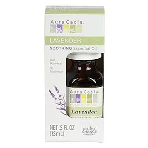 Aura Cacia  Lavender Essential Oil Boxed Bottle   .5 Oz