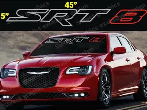 SRT 8 Windshield Vinyl Decal Sticker 47" x 5" Durable Material USA Made Vehicle Exterior Decoration Fast Shipping