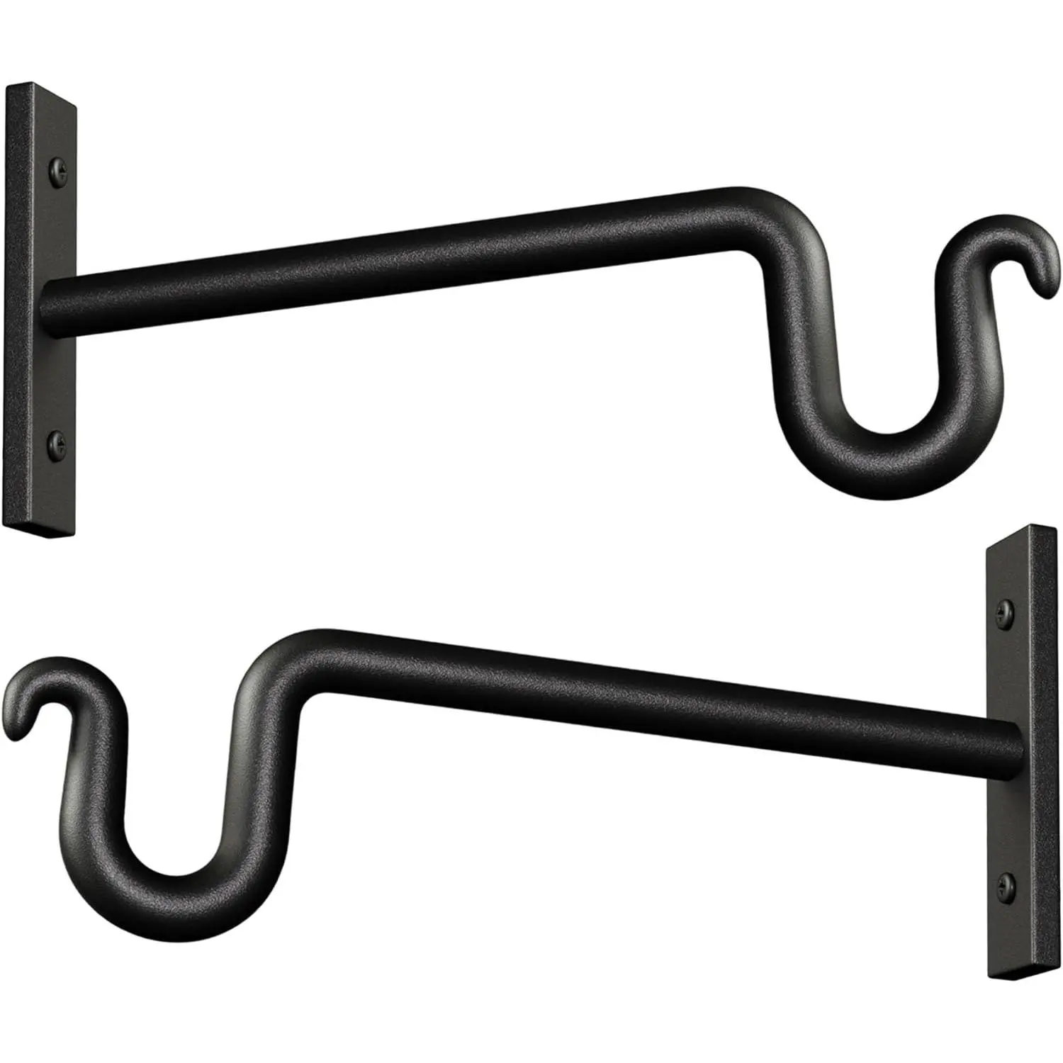 10 inch  Hook  Hanger - 2 Pack  Bracket Metal  Wall Hooks for Hanging Flower Basket, Lanterns, Bird Feeder, Wind Chimes Indoor & Outdoor.