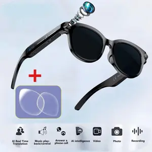 Smart Glasses 2026 with Live Translation Camera AI Real Time Translation Music Playback Answer Phone Call Video Photo Recording