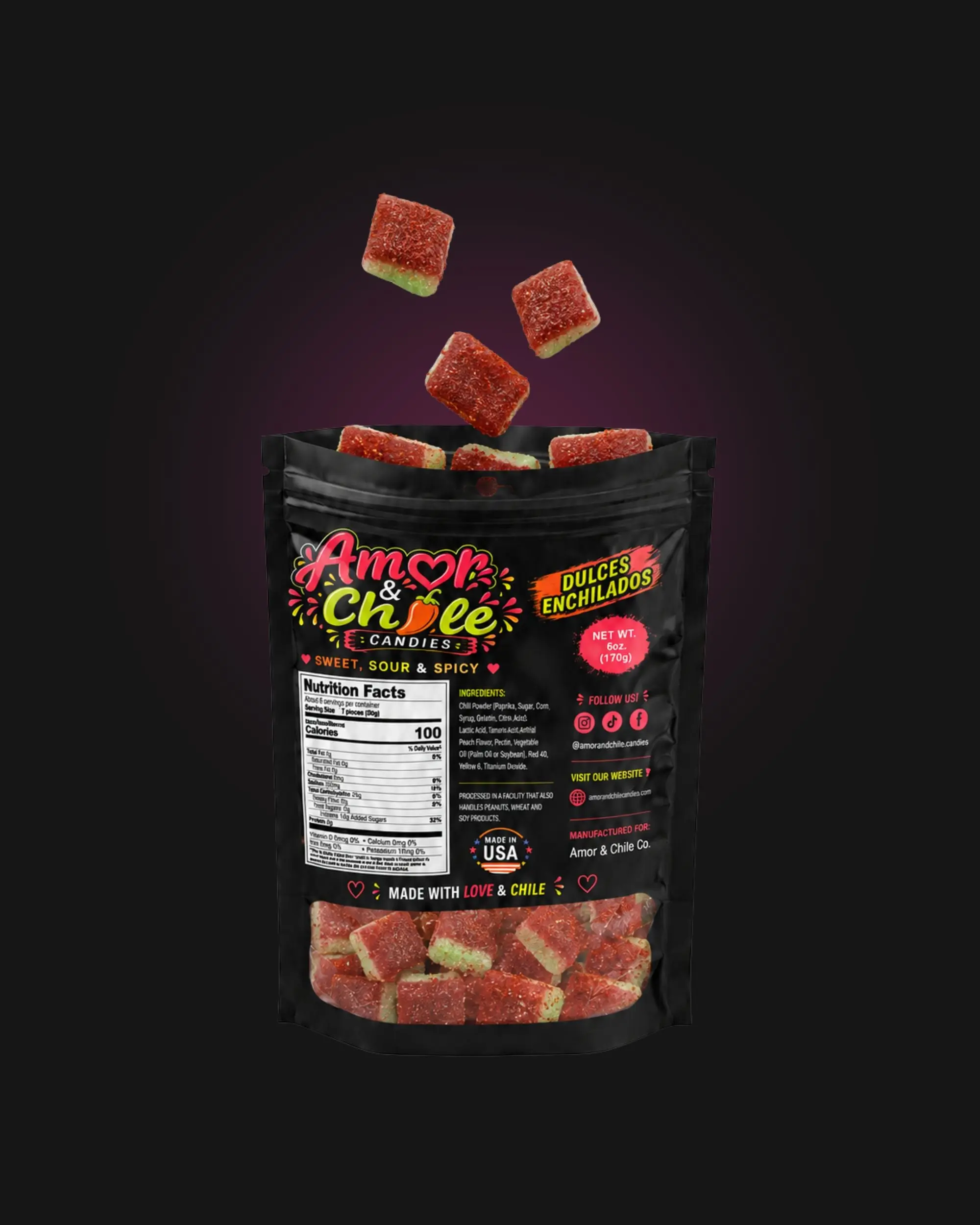 Chamoy Watermelon Slices - 6 oz.