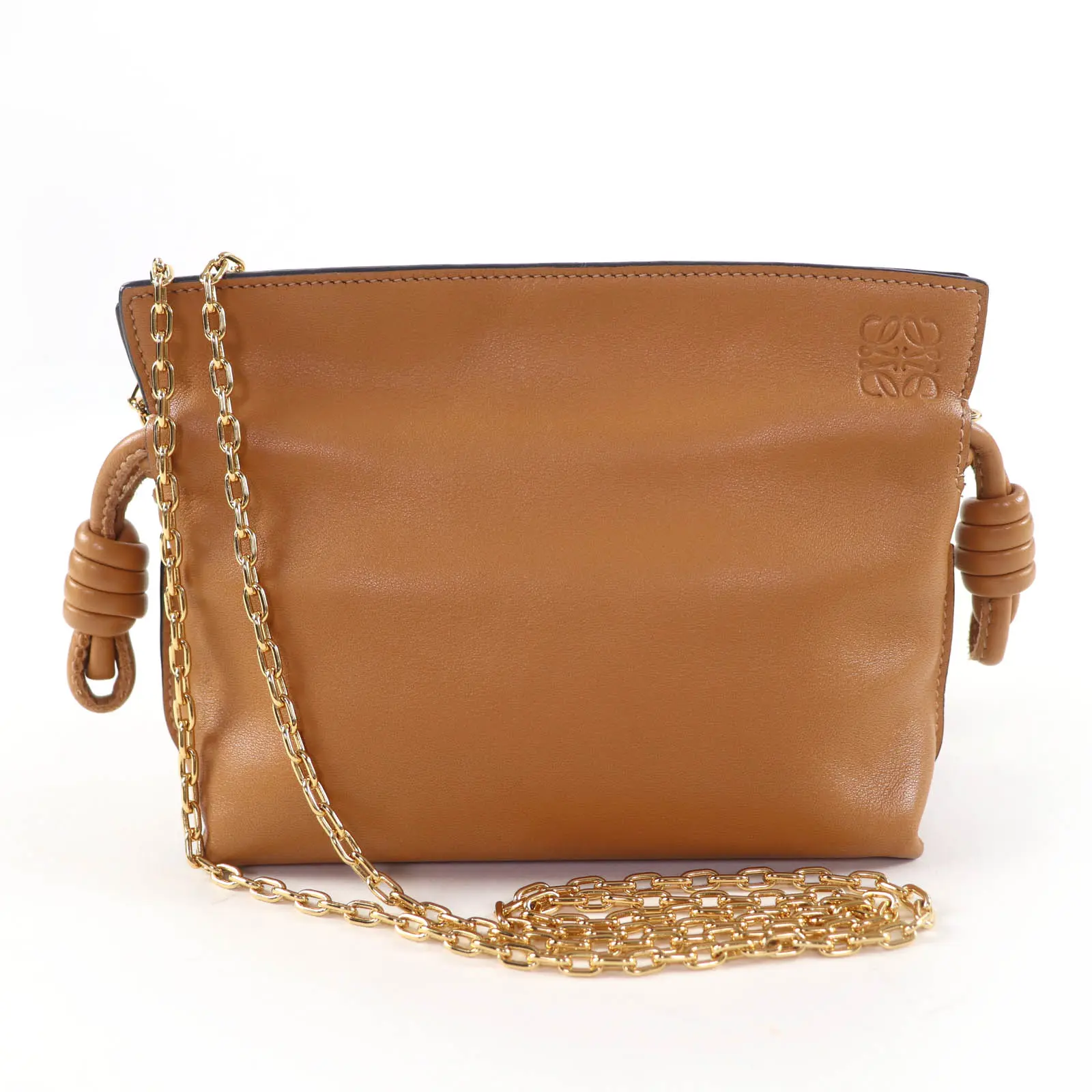 Pre-owned Loewe Calfskin Shoulder Bags Flamenco Clutch Nano Shoulder Bag