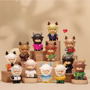 Self Carrier Series Cute Character Blind Box Collectible Figure (Type A / Type B) – Mini Display Toy for Desk & Gift