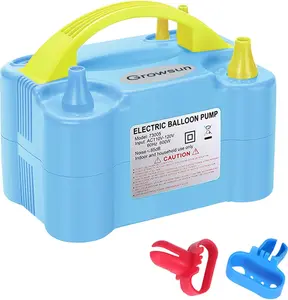 Growsun Electric Balloon Pump Air Inflator Portable Automatic Dual Nozzle Balloon Blower 110V 600W for Birthday Baby Shower Balloons Party Decorations EstarHydro
