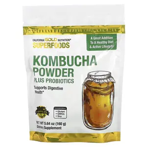 California Gold Nutrition SUPERFOODS - Kombucha Powder, 5.64 oz (160 g)