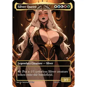 Silver Queen Creature - MTG PROXY Anime Waifu - Mature Content