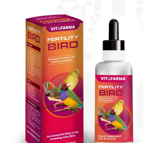 Vitofarma Bird Healthcare Supplies - Breeding Aid with Essential Nutrients (Magnesium, Amino Acids) for Improved Breeding Health, Increased Fertility & Cage Birds’ Reproductive Support, 24-Month Shelf Life Bottle