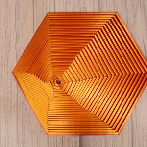 3D Printed - Prism Spiral Spinner Figurine