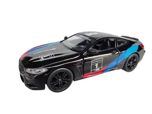 KINSMART BMW M8 Competition Coupe Livery Edition 1:38 Scale Die-Cast Metal Model with Openable Front Door and Immersive Pull Back Action
