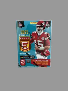 Donruss 2025 Elite Blaster Box - 6 Packs with 4 Cards Each - Chasing Blaster Exclusive Green Parallels & Aspirations Shimmer - Perfect for Collectors