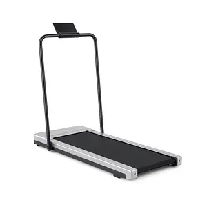 3 In 1 Compact Armless Treadmill 200LBS Max Load Quiet Motor Ultra-Thin Space-Saving Design Remote Control LED Display Anti-Slip Running Belt Portable Home Office Walking Pad