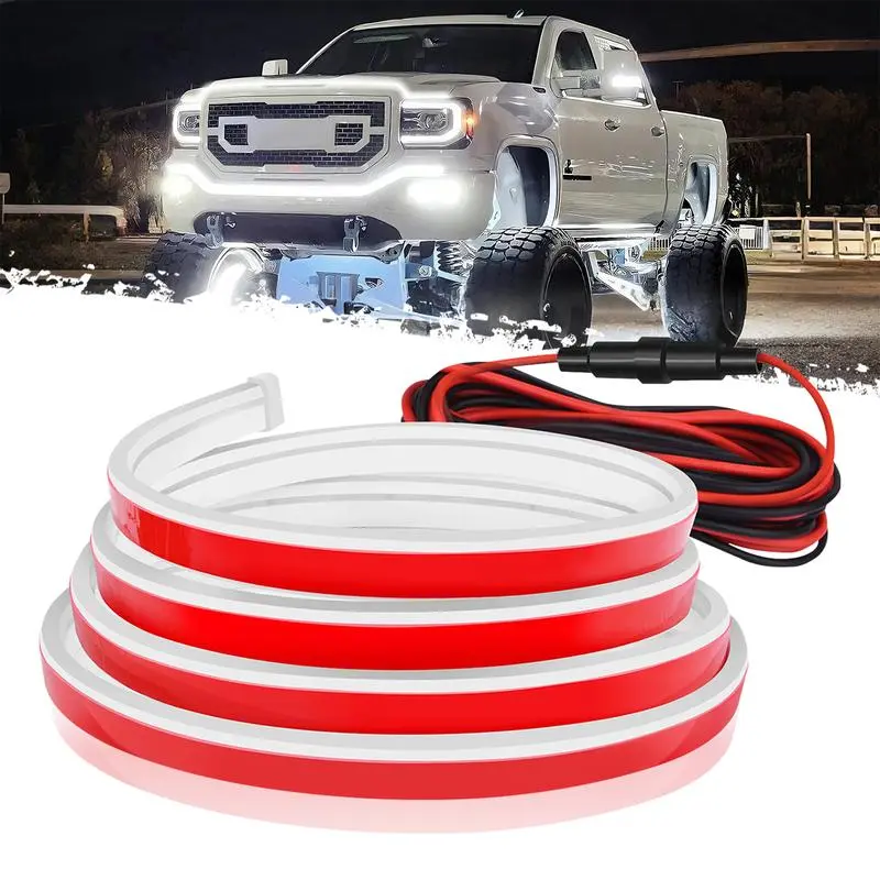 71" Dynamic Scan LED Hood Gap Strip High Brightness Daytime Running Light Kit for Car Ambient Atmosphere Lamp, Universal Auto Exterior Decoration, 12V, Car Ambient Lighting, Car Atmosphere Lamp