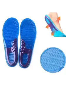 Comfortable Gel Insoles, Orthopedic Arch Support Massage Insoles, Adjustable Sports Shoe Pads, Anti-Slip Silicone Soft Cushioning, Shock Absorbing Insoles