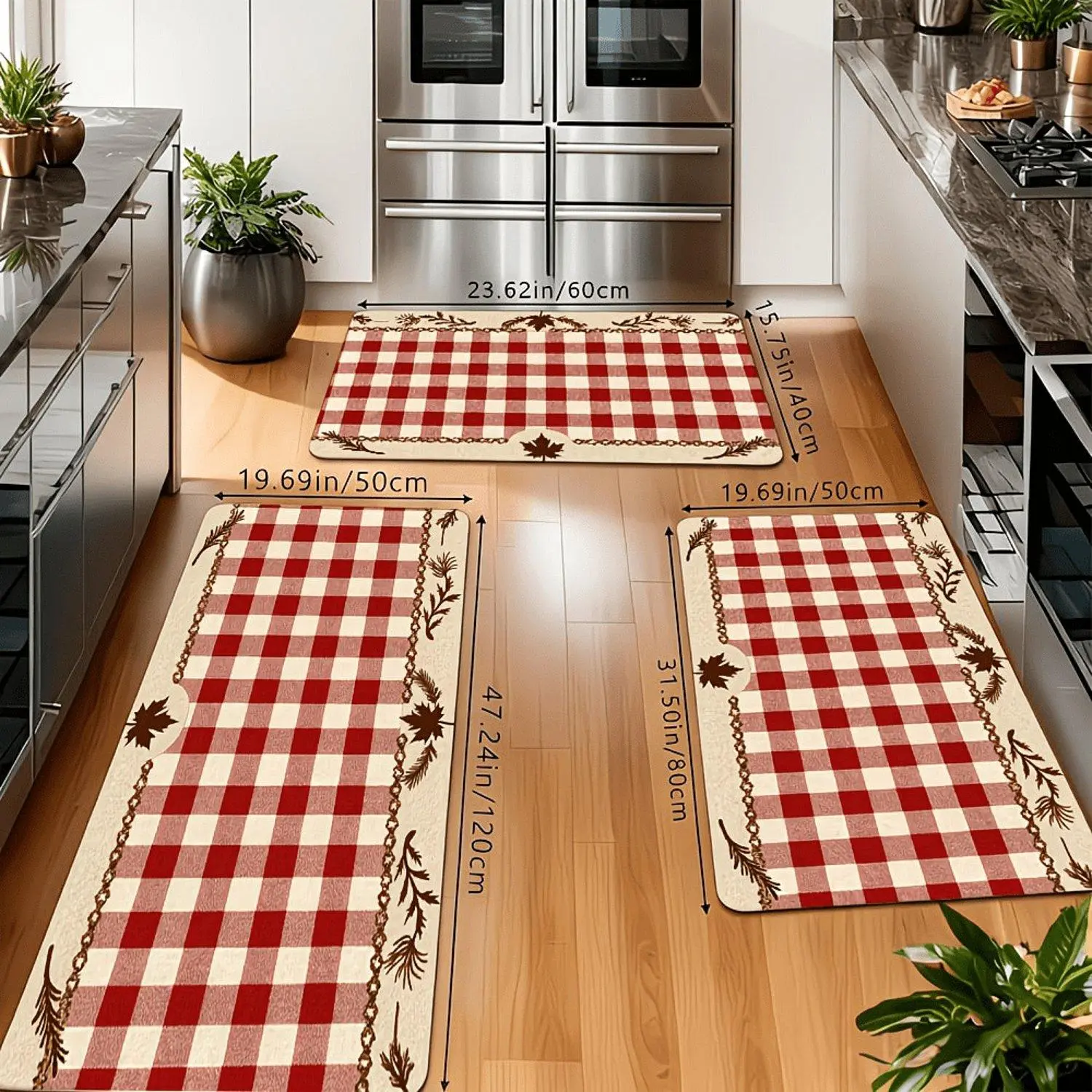 1pc Indoor Floor Mat Absorbent Kitchen Mat Comfortable Bathroom Mat Suitable for Living Room Laundry Room Bedroom Machine Washable Easy to Clean Runner Rug Home Decor
